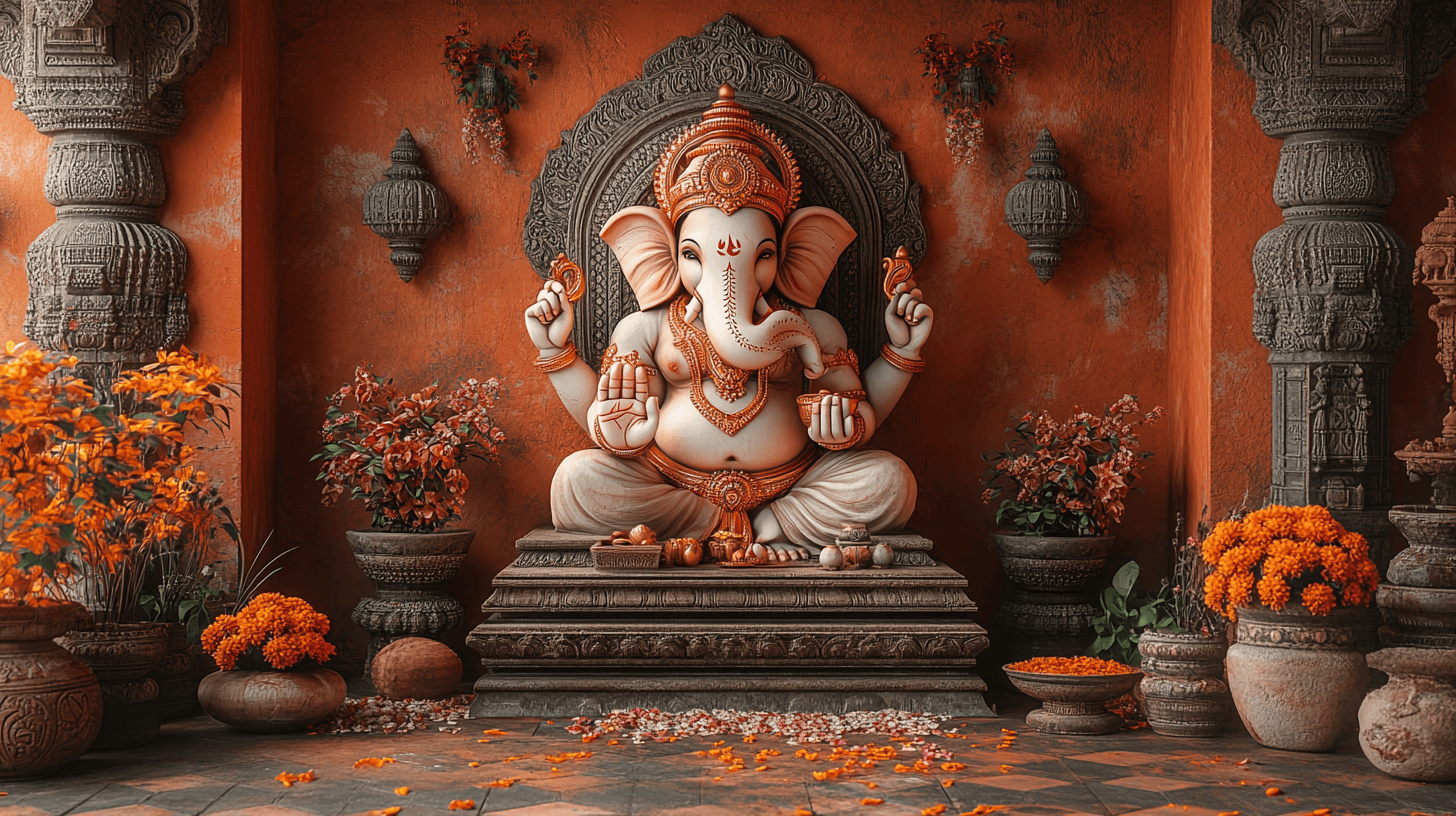 Full Width Image of Ganesh Murti Statues